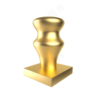 金属质感立体公章