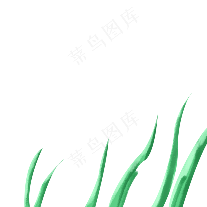 卡通植物草叶下载