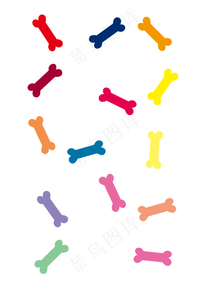 儿童节儿童彩色骨头(2480*3508px)psd模版下载