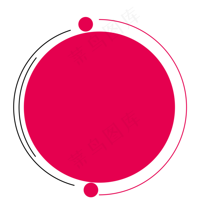 手绘红色装饰几何图形(2000X2000(DPI:300))psd模版下载