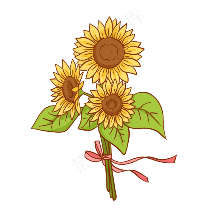 教师节母亲节鲜花花束,免抠元素