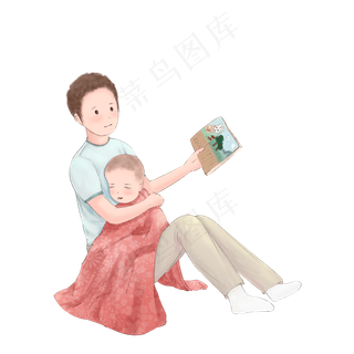 父亲节爸爸讲睡前故事