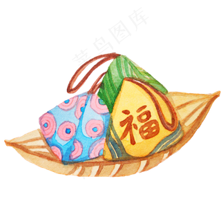 福字粽子图案