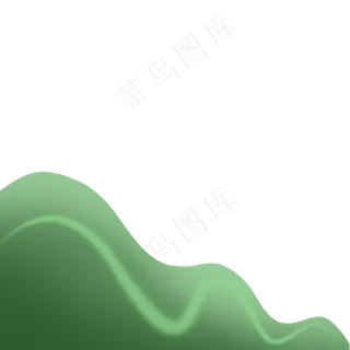 卡通绿色山水风景下载