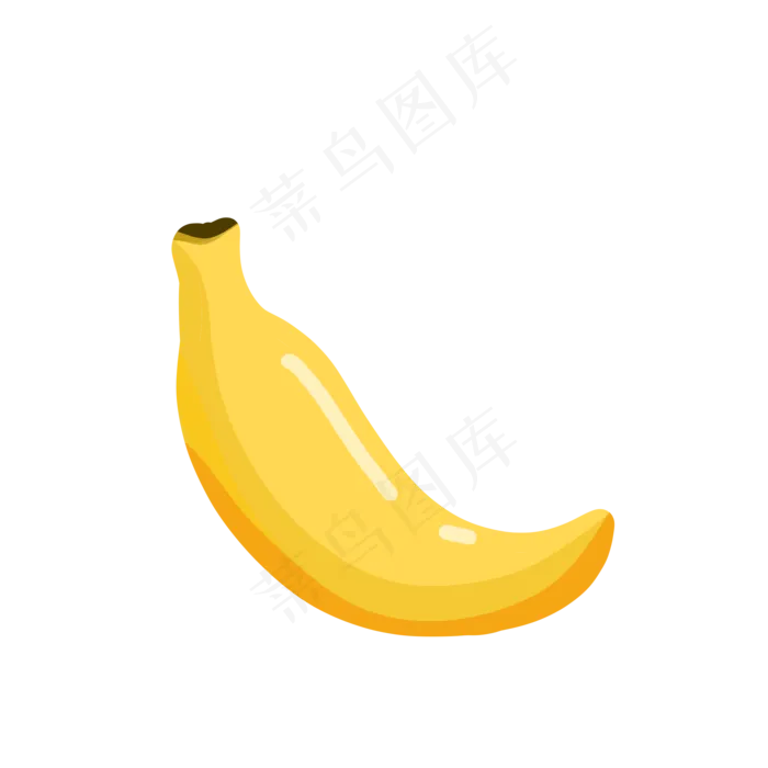 一只水彩风格手绘水果香蕉(2000X2000(DPI:300))psd模版下载