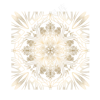 金色叶子玫瑰底纹,免抠元素