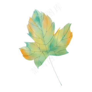 春天绿色水彩树叶 春天绿色水彩树叶