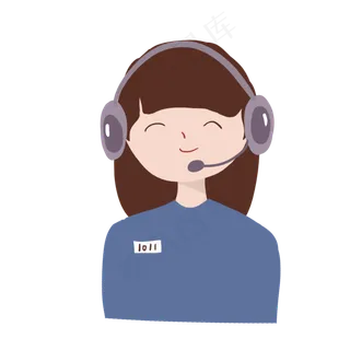 女神节各职业女性客服,免抠元素