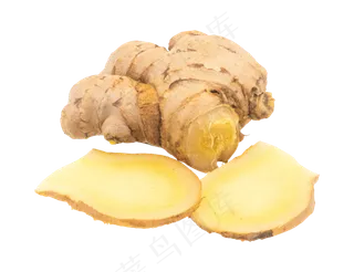 黄色切开生姜,免抠元素