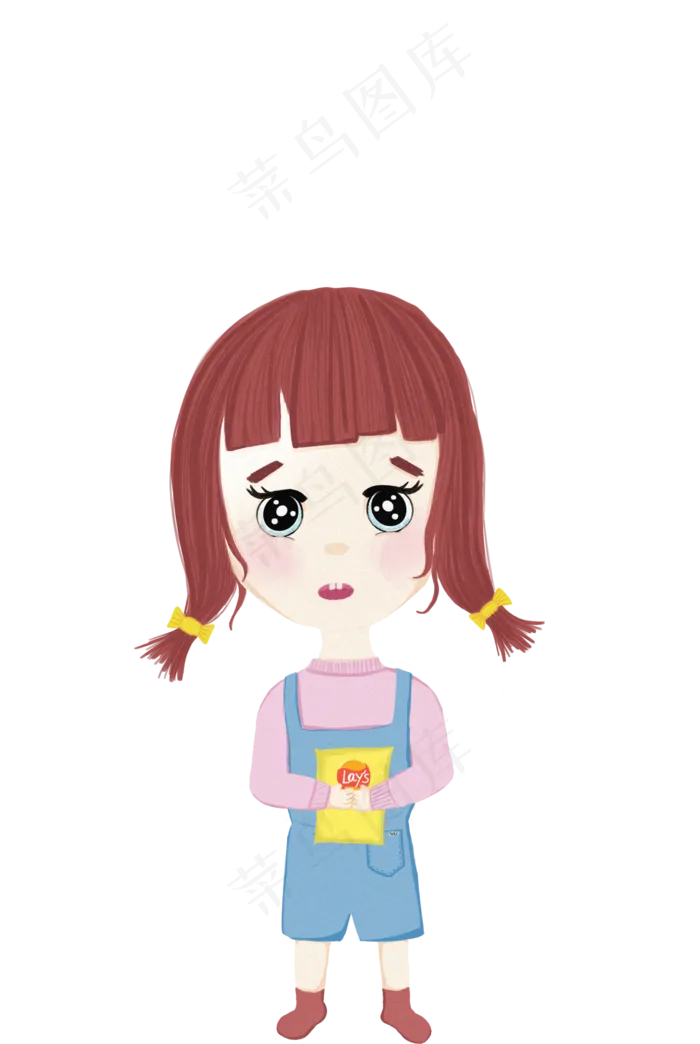 双马尾小女孩(2480X3508(DPI:300))psd模版下载