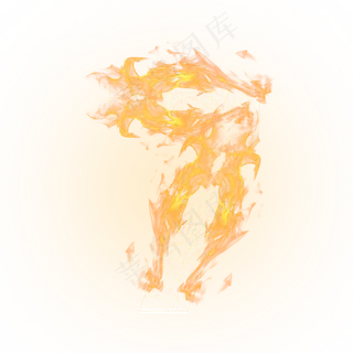 炫酷火焰烟雾光效数字7