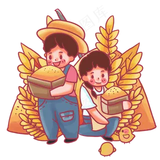 芒种节气丰收大米