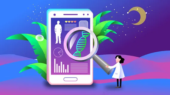 蓝色系2.5d医疗科技民生医生检查配图 蓝色系2.5d医疗科技民生医生检查配图