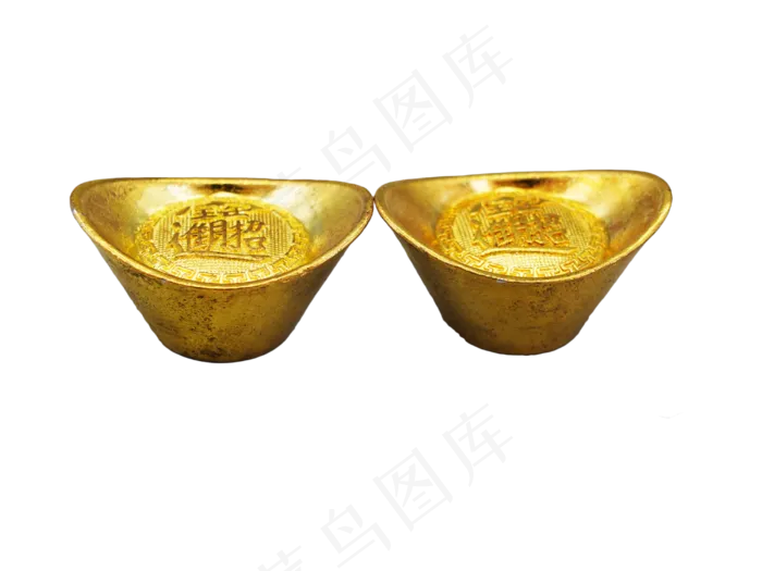 招财进宝元宝,免抠元素(4000*3000px 300 dpi )