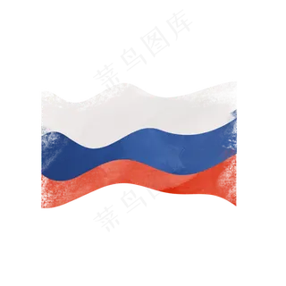 水彩俄罗斯国旗矢量素材