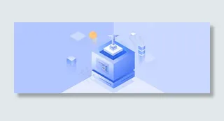 2.5D立体几何banner