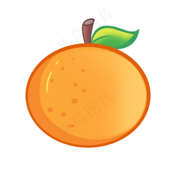 黄色矢量手绘风格柑橘(2000X2000(DPI:72))psd模版下载