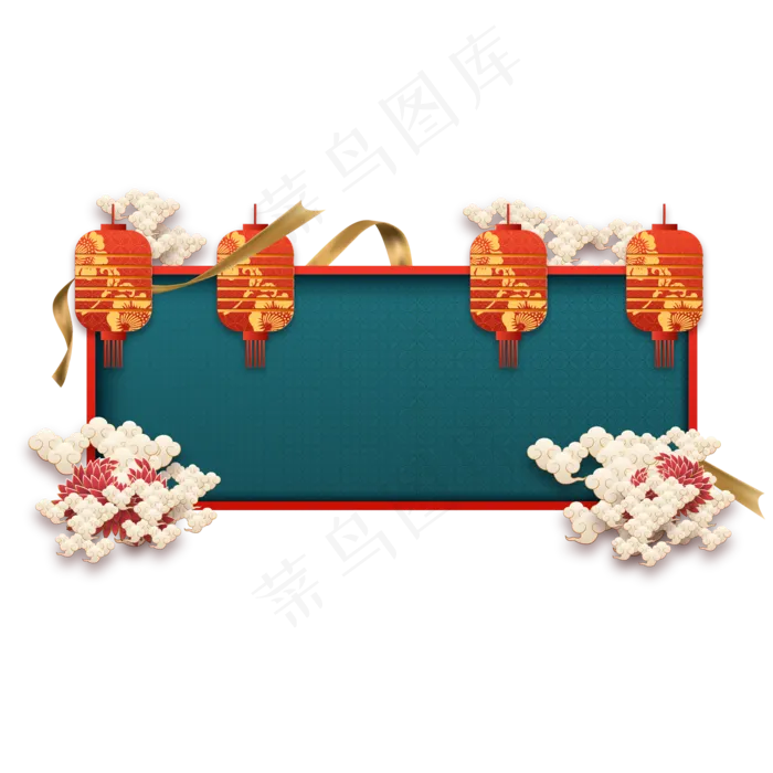鼠年新年横幅装饰,免抠元素(5000X5000(DPI:96))ai矢量模版下载