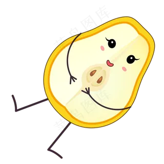 卡通梨子png素材
