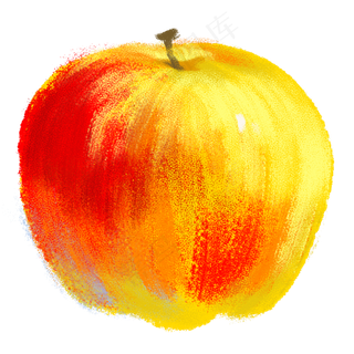 彩色摆放的苹果食物元素