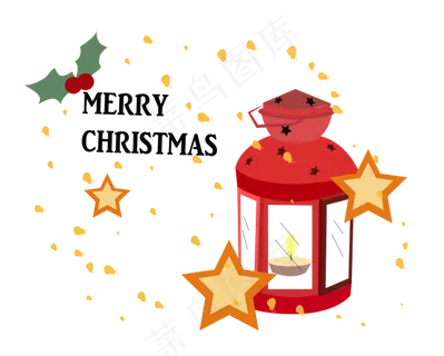 圣诞节圣诞夜唯美装饰灯png免费下,免抠元素