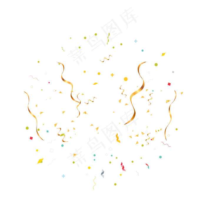 漂浮彩带矢量图,免抠元素(2001*2001px 300 dpi )ai矢量模版下载