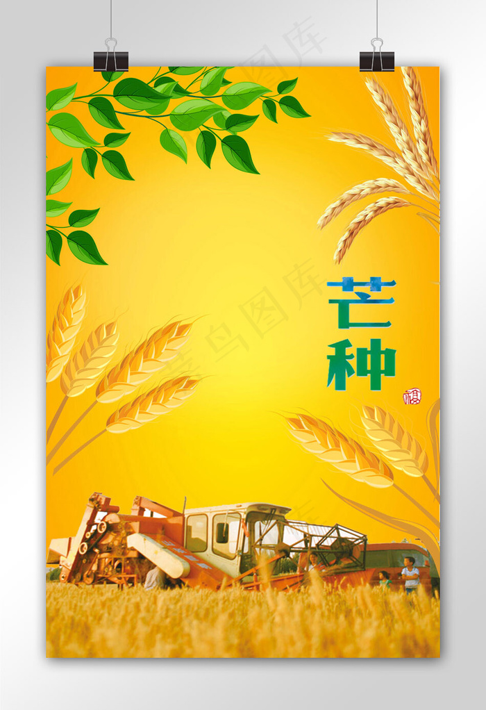 菜鸟图库原创芒种海报
