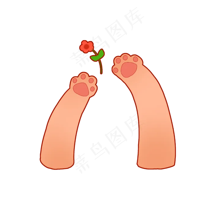 爪印小花(3000X4000(DPI:300))psd模版下载