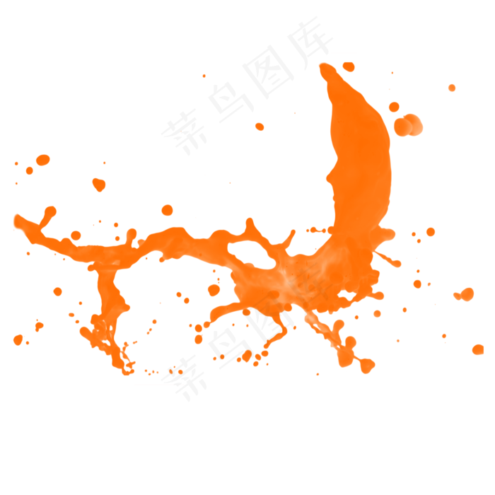 果汁橙汁飞溅,免抠元素(2000X2000(DPI:300))psd模版下载