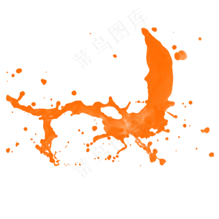 果汁橙汁飞溅,免抠元素