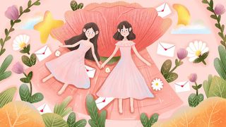 母亲节肌理小清新风格