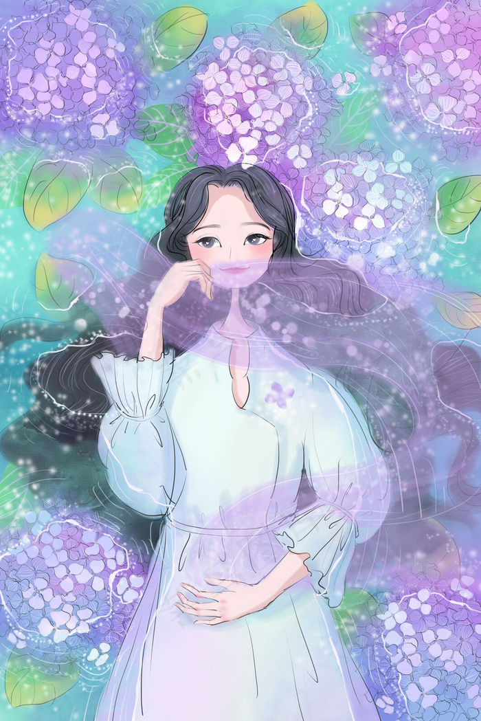 沉浸与唯美浪漫花海(3545X5315(DPI:300))psd模版下载