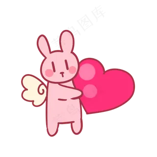 520兔子贴纸
