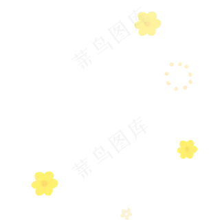 漂浮的黄色花朵下载
