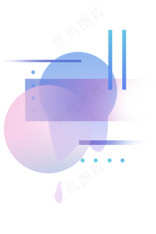 孟菲斯印花几何渐变冰激凌色底纹,免抠元素