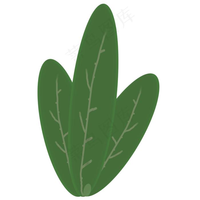 创意绿色植物叶子免抠图