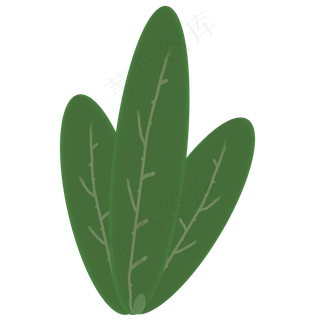创意绿色植物叶子免抠图