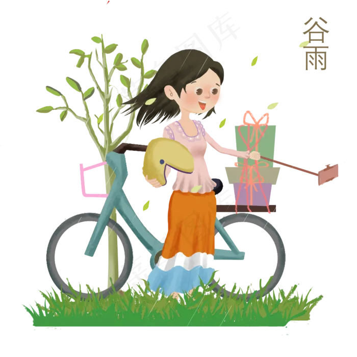 谷雨照相的小女孩