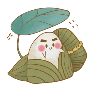 端午节日系平面设计粽子动态手绘