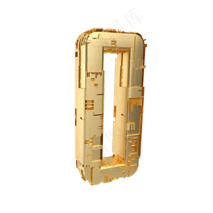 金属质感机械倒计时数字0