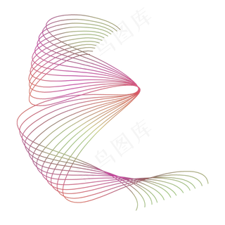 折叠波浪线,免抠元素