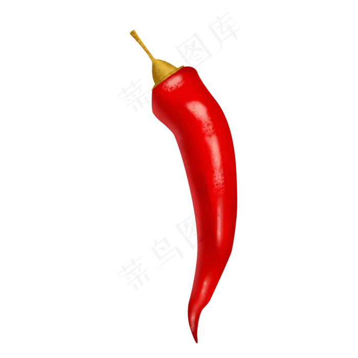 红色手绘家庭厨用辣椒psd透明底(2000X2000(DPI:72))psd模版下载