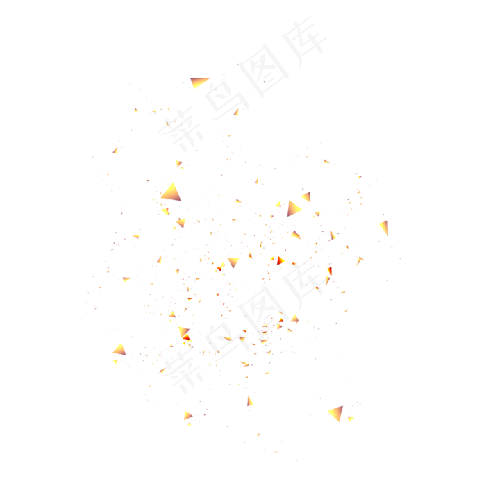 金色飞扬高清免扣素材,免抠元素