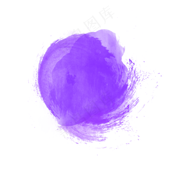 紫色水墨喷绘图案