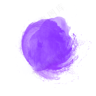 紫色水墨喷绘图案