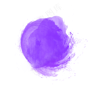 紫色水墨喷绘图案