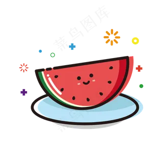 西瓜水果MBE卡通可爱夏季处暑