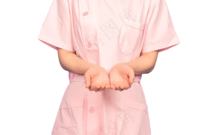 护士双手手势(2000X1333(DPI:300))psd模版下载