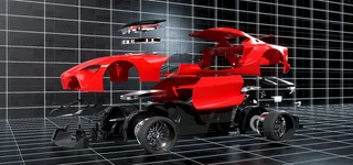 C4D自动化生产基地场景