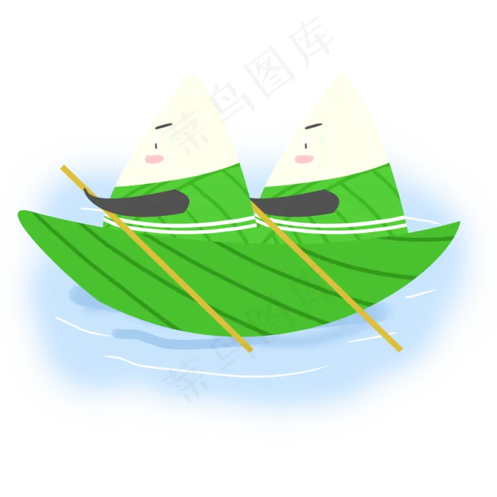 划船粽子(2000X2000(DPI:300))psd模版下载